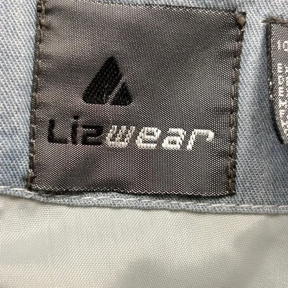 Liz wear Liz Claiborne Denim Western Vest Size M Blue Floral Patchwork Button - Picture 13 of 15